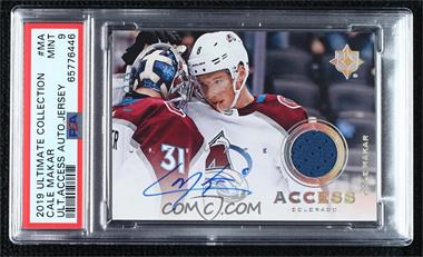 2019-20 Upper Deck Ultimate Collection - Ultimate Access Jersey - Autographs #UAA-MA - Cale Makar /135 [PSA 9 MINT]