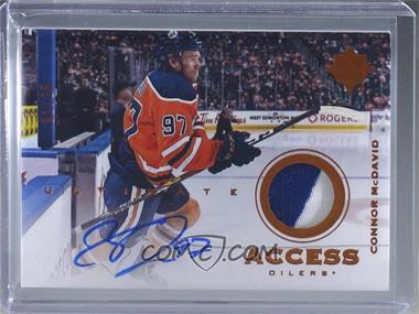 2019-20 Upper Deck Ultimate Collection - Ultimate Access Jersey - Copper Patch Autographs #UAA-CM - Connor McDavid /25