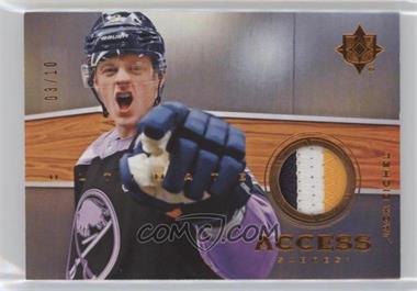 2019-20 Upper Deck Ultimate Collection - Ultimate Access Jersey - Copper Patch #UA-JE - Tier 1 - Jack Eichel /10 [EX to NM]