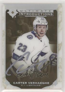 2019-20 Upper Deck Ultimate Collection - Ultimate Introductions - Gold Autographs #UI-19 - Carter Verhaeghe