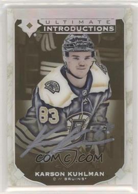 2019-20 Upper Deck Ultimate Collection - Ultimate Introductions - Gold Autographs #UI-31 - Karson Kuhlman