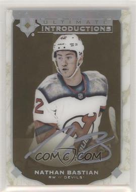 2019-20 Upper Deck Ultimate Collection - Ultimate Introductions - Gold Autographs #UI-58 - Nathan Bastian