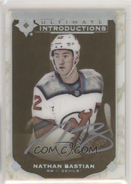 2019-20 Upper Deck Ultimate Collection - Ultimate Introductions - Gold Autographs #UI-58 - Nathan Bastian
