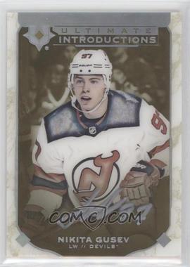 2019-20 Upper Deck Ultimate Collection - Ultimate Introductions - Gold Autographs #UI-75 - Nikita Gusev