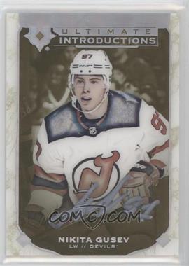 2019-20 Upper Deck Ultimate Collection - Ultimate Introductions - Gold Autographs #UI-75 - Nikita Gusev