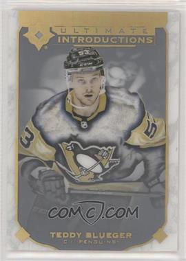 2019-20 Upper Deck Ultimate Collection - Ultimate Introductions #UI-36 - Teddy Blueger