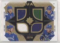 Tier 2 - Brock Boeser, Henrik Sedin, Elias Pettersson, Daniel Sedin #/49