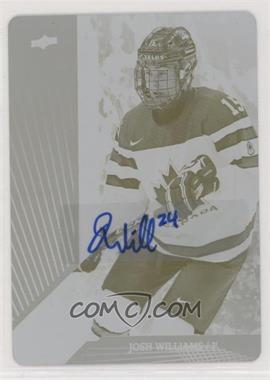 2019 Upper Deck Team Canada Juniors - [Base] - Autographed Printing Plate Yellow #108 - Program of Excellence - Josh Williams /1