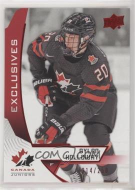 2019 Upper Deck Team Canada Juniors - [Base] - Exclusives #10 - Dylan Holloway /250