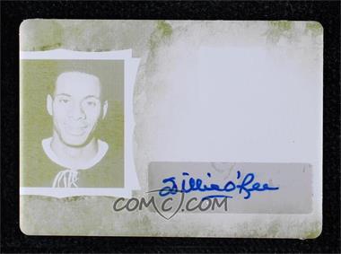 2020-21 Leaf In the Game Used - Game Used Autographs - Printing Plate Yellow #GUA-WO1 - Willie O’Ree /1