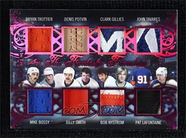 2020-21 Leaf In the Game Used - The Fantastic Franchise Relics - Magenta #TFF-13 - Bryan Trottier, Mike Bossy, Denis Potvin, Billy Smith, Clark Gillies, Bob Nystrom, John Tavares, Pat LaFontaine /5