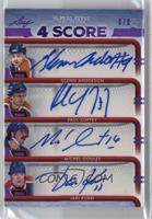 Glenn Anderson, Paul Coffey, Michel Goulet, Jari Kurri #/6