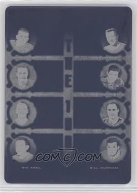 2020-21 Leaf Superlative Collection - The 100 Greatest of All Time - Printing Plate Black #GOAT-02 - Maurice Richard, Doug Harvey, Jean Beliveau, Andy Bathgate, Johnny Bower, Red Kelly, Sid Abel, Bill Durnan /1 [EX to NM]