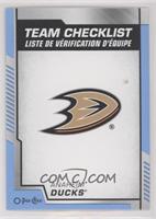 Team Checklist - Anaheim Ducks