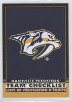 Team Checklist - Nashville Predators [EX to NM] #/100