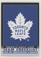 Team Checklist - Toronto Maple Leafs #/100