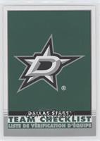 Team Checklist - Dallas Stars