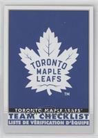 Team Checklist - Toronto Maple Leafs