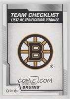 Team Checklist - Boston Bruins [EX to NM]