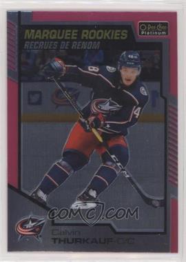 2020-21 O-Pee-Chee Platinum - [Base] - Matte Pink #186 - Marquee Rookies - Calvin Thurkauf