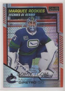 2020-21 O-Pee-Chee Platinum - [Base] - Red Prism #172 - Marquee Rookies - Michael DiPietro /199