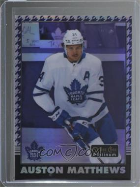 2020-21 O-Pee-Chee Platinum - Retro - Rainbow Purple Houndstooth #R-2 - Auston Matthews /15