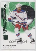 20/21 UD Star Rookies New York Rangers K`Andre Miller Rookie RC card #15 