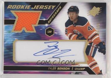 2020-21 SPx - Rookie Auto Jersey - Gold Spectrum #TB - Tyler Benson /49