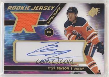 2020-21 SPx - Rookie Auto Jersey - Gold Spectrum #TB - Tyler Benson /49