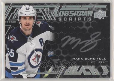 2020-21 SPx - UD Black Obsidian Scripts #OS-SC - Mark Scheifele