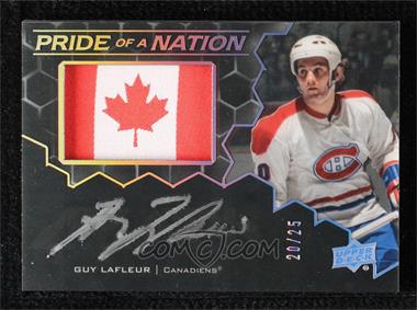 2020-21 SPx - UD Black Pride of a Nation Auto Patch #PNA-GL - Tier 2 - Guy Lafleur /25