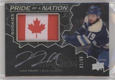 2020-21 SPx - UD Black Pride of a Nation Auto Patch #PNA-LF - Tier 1 - Rookies - Liam Foudy /99