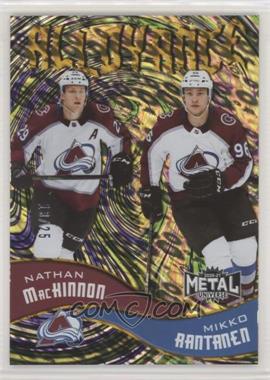 2020-21 Skybox Metal Universe - Alloyance - Gold #AL-13 - Mikko Rantanen, Nathan MacKinnon /25