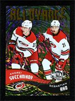 Sebastian Aho, Andrei Svechnikov #/25