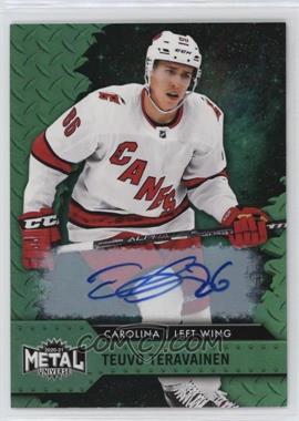 2020-21 Skybox Metal Universe - [Base] - Green Autographs #68 - Teuvo Teravainen /10