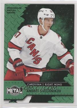 2020-21 Skybox Metal Universe - [Base] - Precious Metal Gems Green #18 - Andrei Svechnikov /100