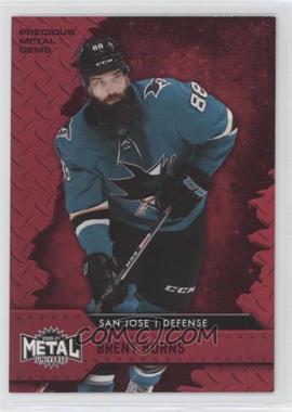 2020-21 Skybox Metal Universe - [Base] - Precious Metal Gems Red #85 - Brent Burns /90