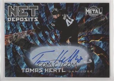 2020-21 Skybox Metal Universe - Net Deposits - Gold Autographs #ND-24 - Tomas Hertl