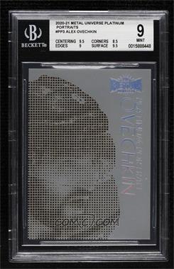 2020-21 Skybox Metal Universe - Platinum Portraits #PP-3 - Alex Ovechkin [BGS 9 MINT]