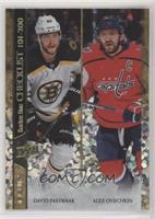 Checklist - David Pastrnak, Alex Ovechkin (Uncorrected French Back Error)