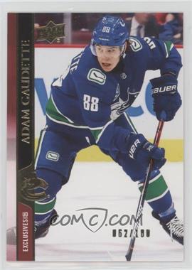 2020-21 Upper Deck - [Base] - UD Exclusives #425 - Adam Gaudette /100