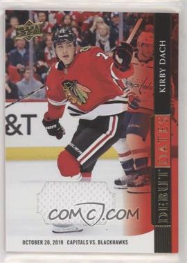 2020-21 Upper Deck - Debut Dates - Jersey #DD-5 - Kirby Dach