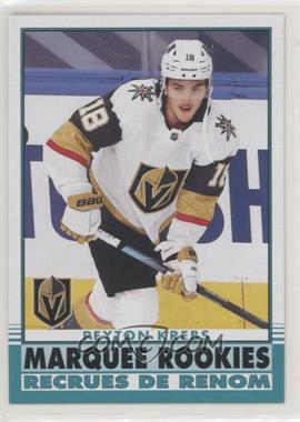 2020-21 Upper Deck - O-Pee-Chee Retro Update #643 - Marquee Rookies - Peyton Krebs