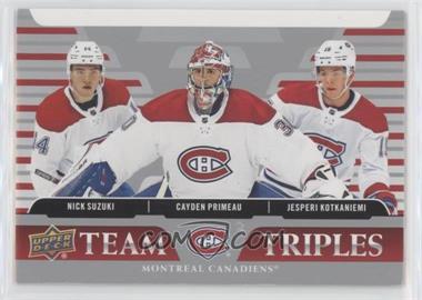 2020-21 Upper Deck - Team Triples #TT-M1 - Nick Suzuki, Cayden Primeau, Jesperi Kotkaniemi