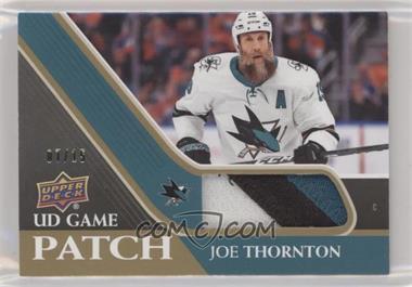 2020-21 Upper Deck - UD Game Jersey - Patch #GJ-TH - Joe Thornton /15