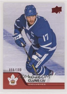 2020-21 Upper Deck AHL - [Base] - Exclusives #109 - Richard Clune /100