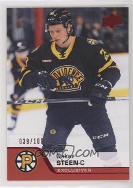 2020-21 Upper Deck AHL - [Base] - Exclusives #129 - Oskar Steen /100
