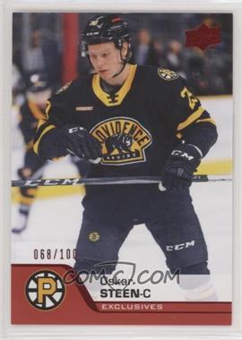 2020-21 Upper Deck AHL - [Base] - Exclusives #129 - Oskar Steen /100