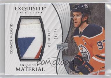 2020-21 Upper Deck Black Diamond - Exquisite Collection Materials Patch #EM-CM - Connor McDavid /25