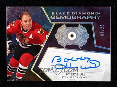 2020-21 Upper Deck Black Diamond - Gemography Autograph Diamonds #G-BH - Bobby Hull /25